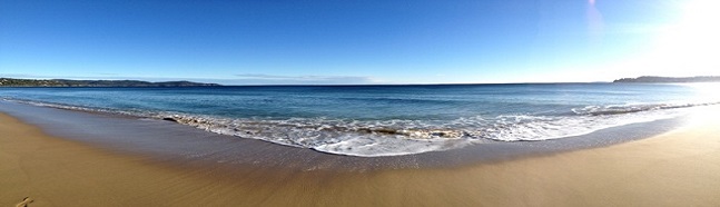 Plage de Cavalaire au petit matin